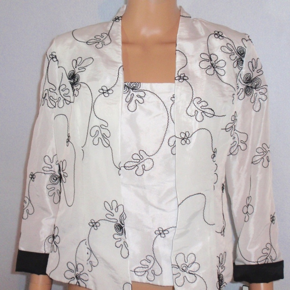 J.R. NITES by Caliendo Embroidered Bustier /Jacket